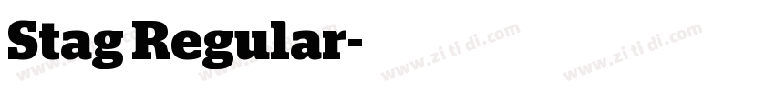 Stag Regular字体转换